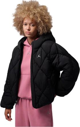 Nike Jordan Jordan Brooklyn Puffer Jacket - Dames - Sport - Zwart - Maat: S Nylon