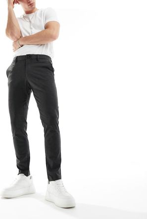 Jack & Jones Intelligence Marco slim fit smart pants in dark gray