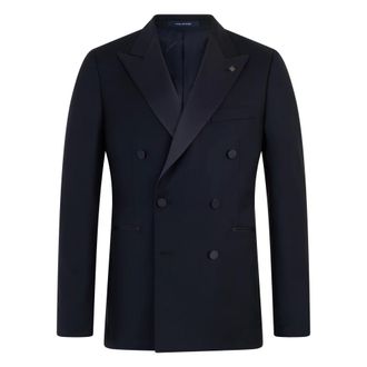 Tagliatore Sfbr10A01 Double-breasted Jacket - male - Tagliatore - Blazers - Blue - M - Suits