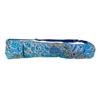 Vismaya Geometric Print Yoga Mat Bag in Blue Peach at Nordstrom