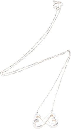 Tiffany & Co. Silver Double Loving Heart Necklace (Authentic Pre-Loved)