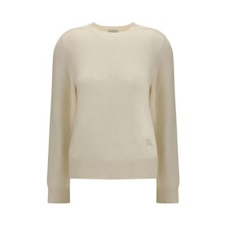 Burberry Cashmere Knitwear, female, Beige, Size: M Cashmere Sweater
