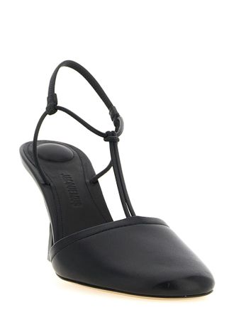Jacquemus Les Sandales Pina Slingback Heel - Black