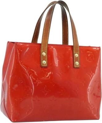 Louis Vuitton Pre-owned Vintage Patent Leather Hand Bag - Dames - Vintage Handtas - Rood - ONE Size - Leer - Vintage
