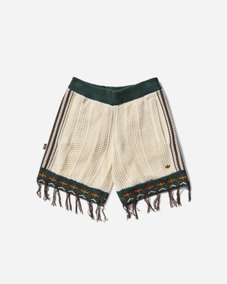 adidas CLOT by Edison Chen Crochet Shorts Cream White