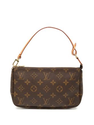 Louis Vuitton 2000 Monogram Pochette Accessoires schoudertas - Bruin