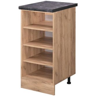Vicco Scaffale da cucina R-Line, Quercia dorata, 40 cm, pl Antracite Vicco