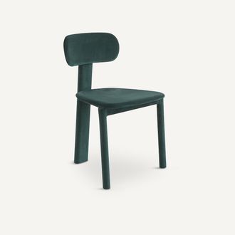 AM.PM Met fluweel beklede stoel, MARAIS, ontwerp Emmanuel Gallina