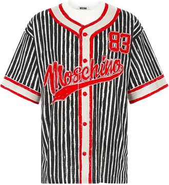 Moschino Sportswear, male, Multicolor, Size: L Printed cotton jersey T-shirt