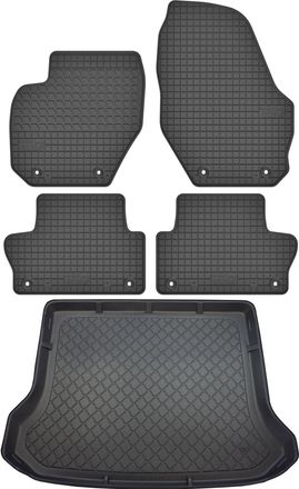 OEM Juego De Alfombrillas De Goma Para Coche Y Alfombrilla Para Maletero Para Volvo Xc60 I Suv (de Octubre De 2008 A Junio De 2017)