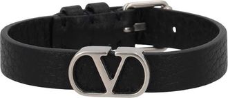 Valentino Garavani Black VLogo Signature Bracelet