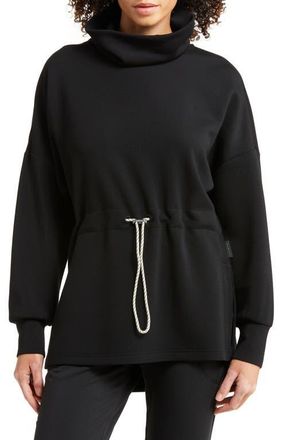 Varley Freya Funnel Neck Sweatshirt in Black at Nordstrom, Size X-Small