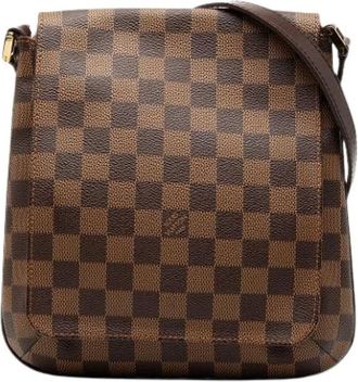 Louis Vuitton Pre-owned Cross Body Bags, female, Brown, Size: ONE SIZE Pre-owned Vintage Canvas Cross Body Bag