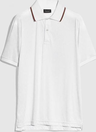 Gucci GG Stretch Nylon Jacquard Polo Shirt, Size XXXL, White, Ready-to-wear