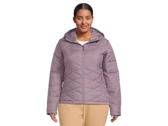 Columbia Heavenly Hooded Jacket Womens Clothing Shale Purple : XL, Fleece/Polyester
