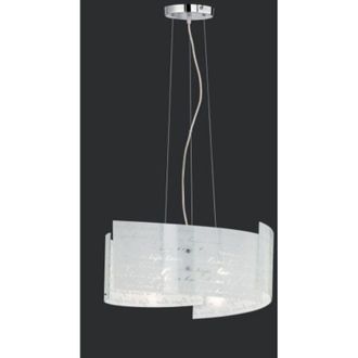 Trio Lampada Sospensione Soffitto Interno 3 Luci Vetro Decoro Firma Signa GD Trio