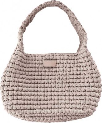 Binge Knitting Womens Valentina Shoulder Bag In Wheat