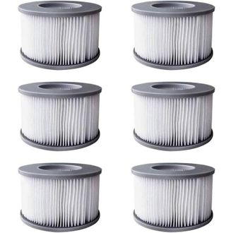 OEM Filtro De Spa De 6 Piezas Para Piscinas Inflables Mspa, Actualizaci&oacute;n De Bomba De Cartucho Para Todos Los Spas Mspa Actuales