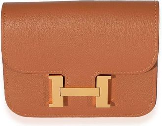 Herm&egrave;s pre-owned Constance Slim belt bag - women - Leather - One Size - Brown