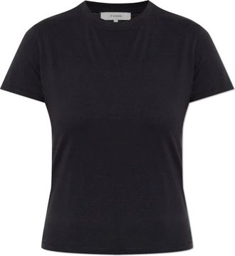 Frame Denim Tops, Dames, Zwart, XS, Katoen, The Baby Tee