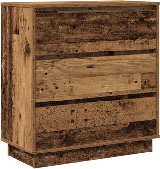 vidaXL Vidaxl - Bedside Cabinet with Old wood 71 x 34.5 x 75 cm Engineered wood