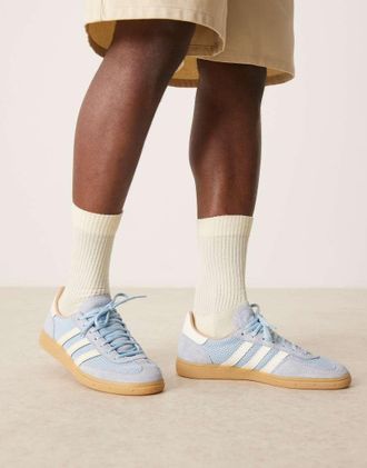 adidas Originals Handball Spezial - Sneakers blu e crema con suola in gomma