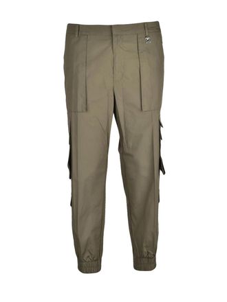 John Richmond Richmond X Cotton Cargo Trousers - Military Green