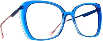 Blush Butterfly-Frame Sunglasses with Acetate and Metal Construction