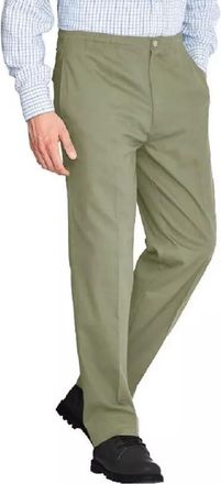 Generic Mens Rugby Trousers Full Elasticated Waist Work Lightweight Regular Fit Flat-Front Dress Pants (UK, Waist & Inseam, 44, 27, Green)