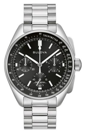 Bulova Lunar Pilot Chronograph Watch, 43.5mm in Silver-Tone at Nordstrom