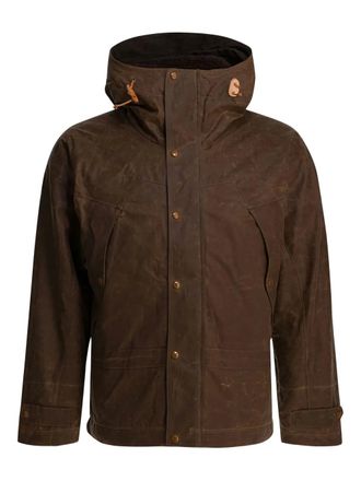 Ceccarelli hooded padded jacket - men - Cotton/Polyester/Virgin Wool - S - Brown