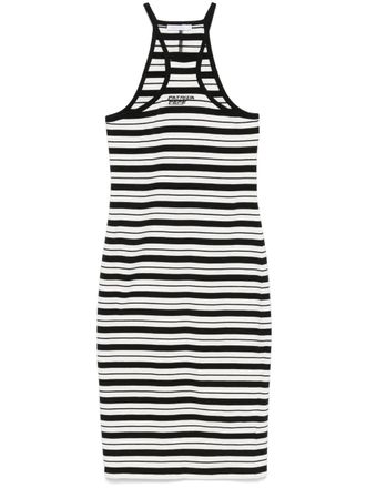 Patrizia Pepe striped mini dress - Black