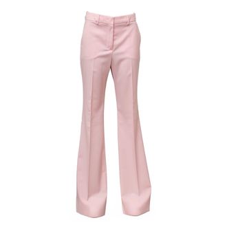 Sportmax Flare Silhouette Natural Wool Long Pants