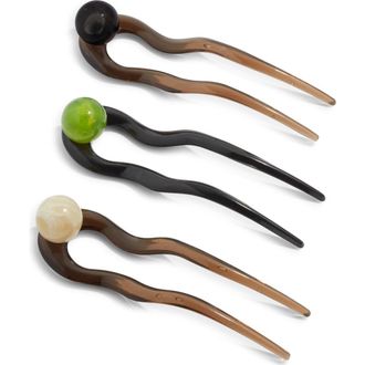 Chelsea28 Orb Stix 3-Pack Hair Pins in Blue Multi at Nordstrom