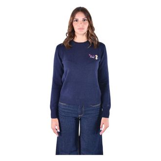 MC2 Saint Barth New Queen Girocollo - - Knitwear - Donna - Blu - M