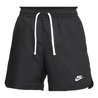 Nike Mens Nike Sportswear Solid Color Minimalistic Lacing Sports Shorts Black DM6830-010