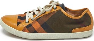 Burberry Sneakers Harrowby a quadri - Arancione