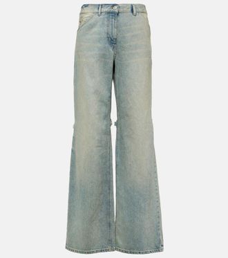 デニム・ジーパン Courreges HAMMER DENIM BAGGY PANTS (324DPA253DE0033 7052) courreges HAMMER DENIM BAGGY PANTS – mou by ACROPOLIS