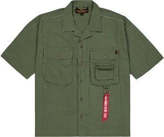 Alpha Industries Alpha Industries Mens Aloha Safari Shirt - Olive - Size X-Large