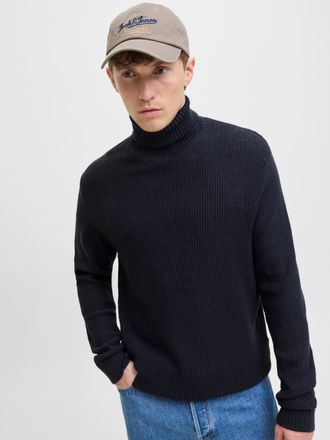 Jack & Jones Rollkragenpullover JACK & JONES JJROY KNIT ROLL NECK AW25, Herren, Gr. XS, blau (sky captain), Strick, Obermaterial: 100% Polyacryl, unifarben, relaxe