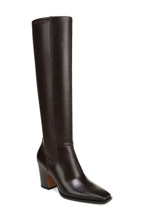 Franco Sarto Jonie Knee High Boot in Dark Hickory Brown at Nordstrom Rack, Size 6.5 Regular Calf
