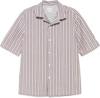 Brunello Cucinelli Camicia a righe - Marrone