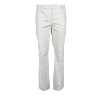 L'autre Chose Wide Trousers, female, White, XS, Cotton Elastane Trousers
