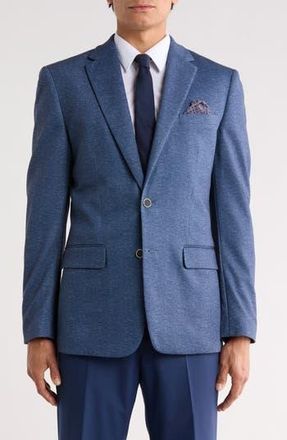 Duchamp Slim Fit Herringbone Knit Sport Coat in Navy at Nordstrom Rack, Size 36 Regular