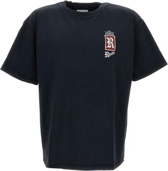 Rhude Black Fumar 91 Cotton Printed T-Shirt