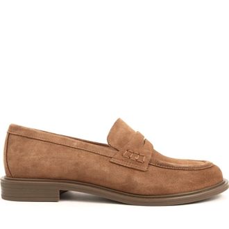 Sergio Moretti Bruine Gesloten Loafers - Dames - Loafers - Bruin - 39 EU - Leer - Schoenen