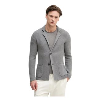 Benetton Heren, Jassen, Grijs, Maat: XL Katoen