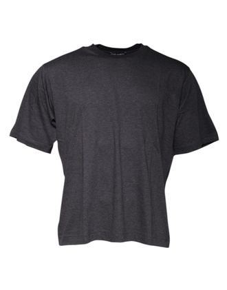 Dolce & Gabbana Dark Gray Crew Neck Short Sleeves Mens T-shirt