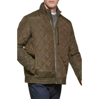 Cole Haan Signature Quilted Jacket in Olive at Nordstrom, Size Small