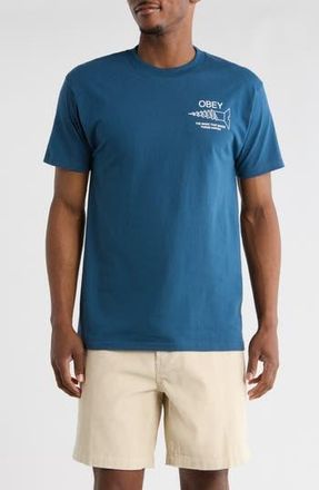Obey Magic Graphic T-Shirt in Harbor Blue at Nordstrom Rack, Size X-Large